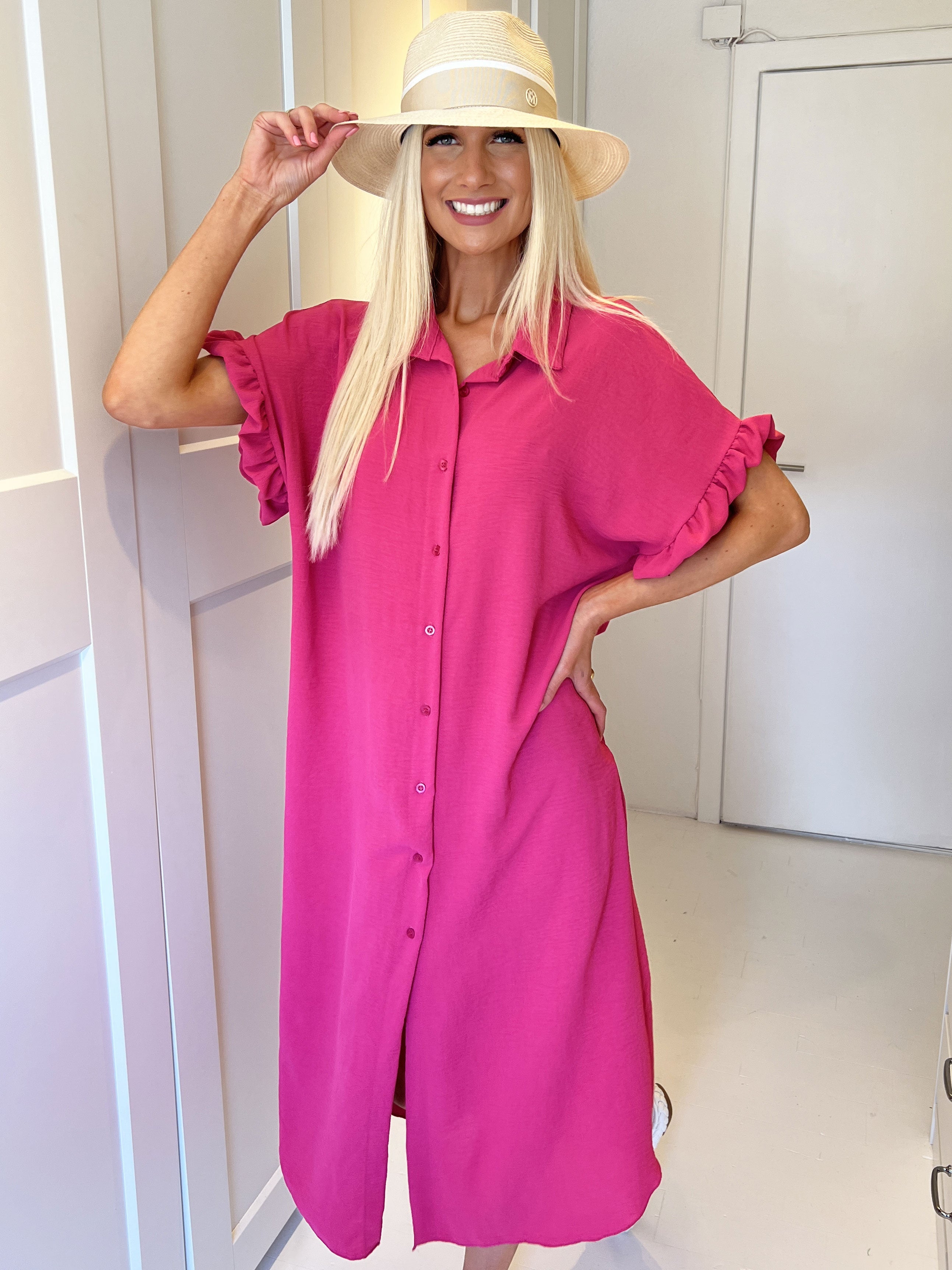 Emilie - Skjorta med söt volangkant på ärmarna